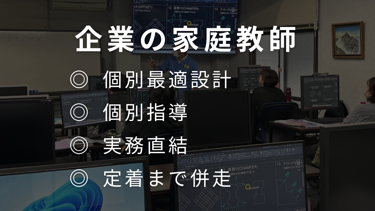 企業の家庭教師：個別最適設計、個別指導、実務直結、定着まで併走